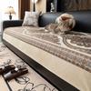2025 New European Style Light Luxury All Seasons Universal Chenille Jacquard Fashionable Sofa Cushion Cover Backrest Towel