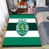 Green and White Carpet with SCP Sporting Portugal Logo Design Suitable for Use As an Anti-slip for Living Room Bedroom Sofas