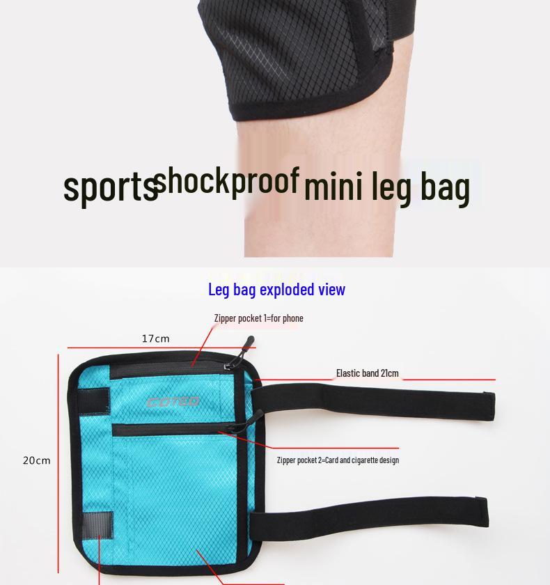 Waterproof Shockproof Anti-slip Calf Bag for Outdoor Sports & Cycling