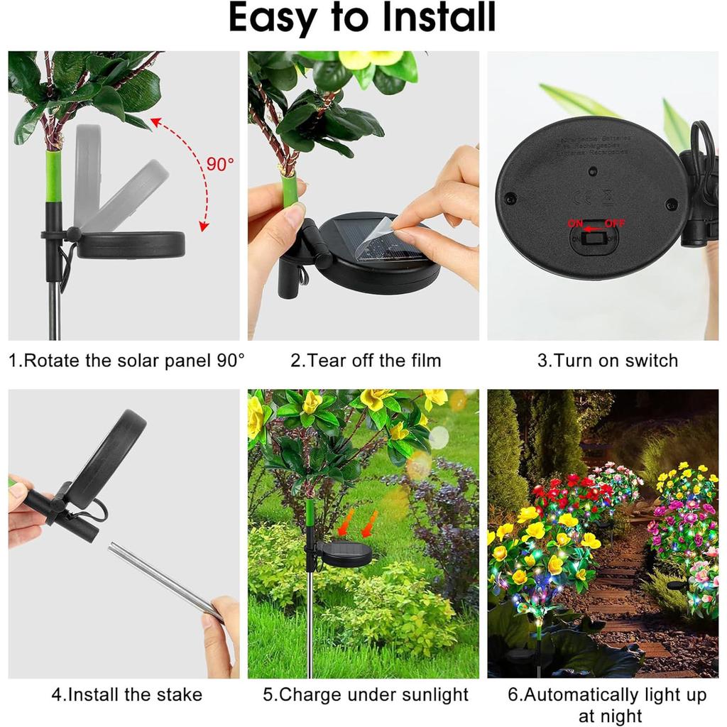 Rhododendron Artificial Flower Solar Flower