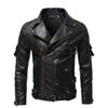 Men's Cross-border Slim Fit Multi-Pocket Leather Jacket, Autumn/Winter 2022 Style, Model PY69.