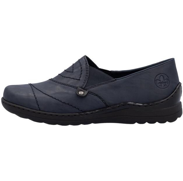 

Женские слипоны Rieker Damen 48961 синие чёрные 36