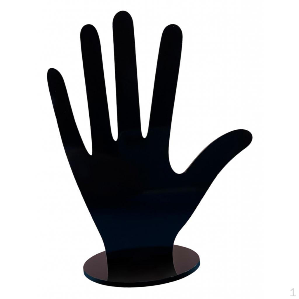 

Элегантная ручная подставка для ювелирных изделий для браслетов и колец Black Finger Up