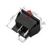 Baomain Red Light SPDT On/Off Snap-in Boat Rocker Switch 4 Pin 16A/250V UL TUV Listed (1, Red)