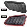 For Dodge Ram Carbon Fiber Racing Front Car Hood Air Flow Vent Decor Trim 2Pcs