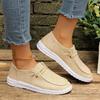 Women's Large Size Casual Loafers - 2024 Spring/Autumn, European & American Style, Flat-Bottom, Low-Top
