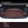 Car Styling Custom Rear Trunk Mat Leather  Auto Cargo Mats Liner Pad Carpet Accessories For Hyundai Elantra CN7