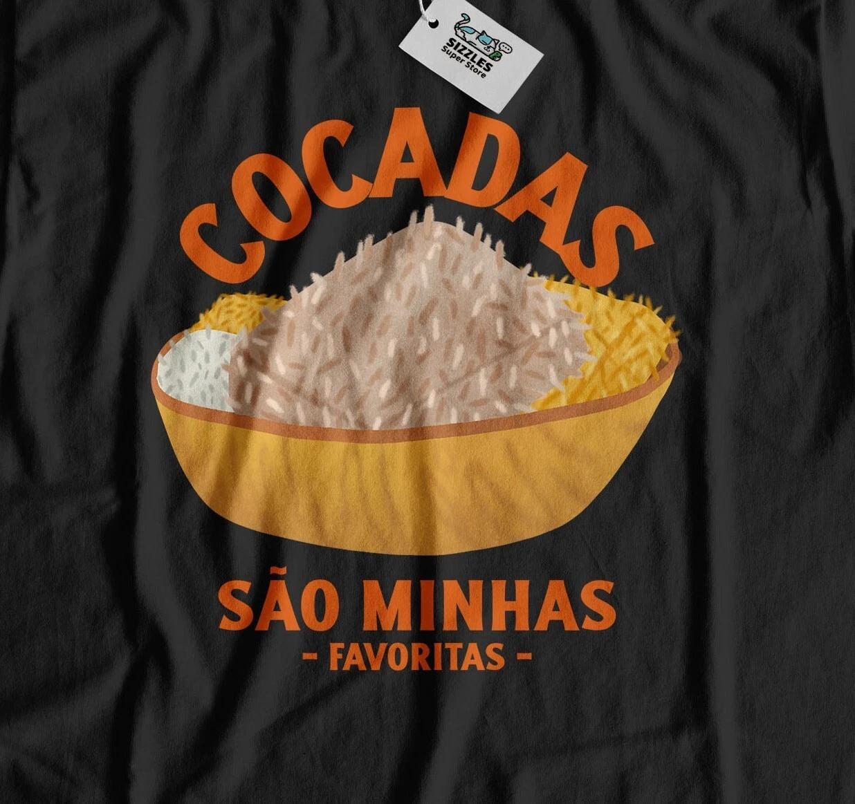 

Unisex Brasilian Desert Cocadas T-Shirt Brazil Coconut Cookie Gifts 4XL