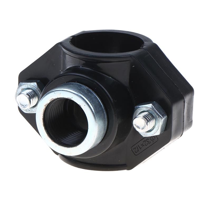 Water Pipe Splitter Clamp Easy Install 1/2'' Female Thread Connector for Agricultural Irrigation Pipe Fitting