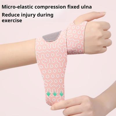 Sports Wristband Ultra-Thin Carpal Tunnel Support Pain Relief Arthritis Tendonitis Wrist Brace Right And Left Hand Compression Elastic Wrist Wraps