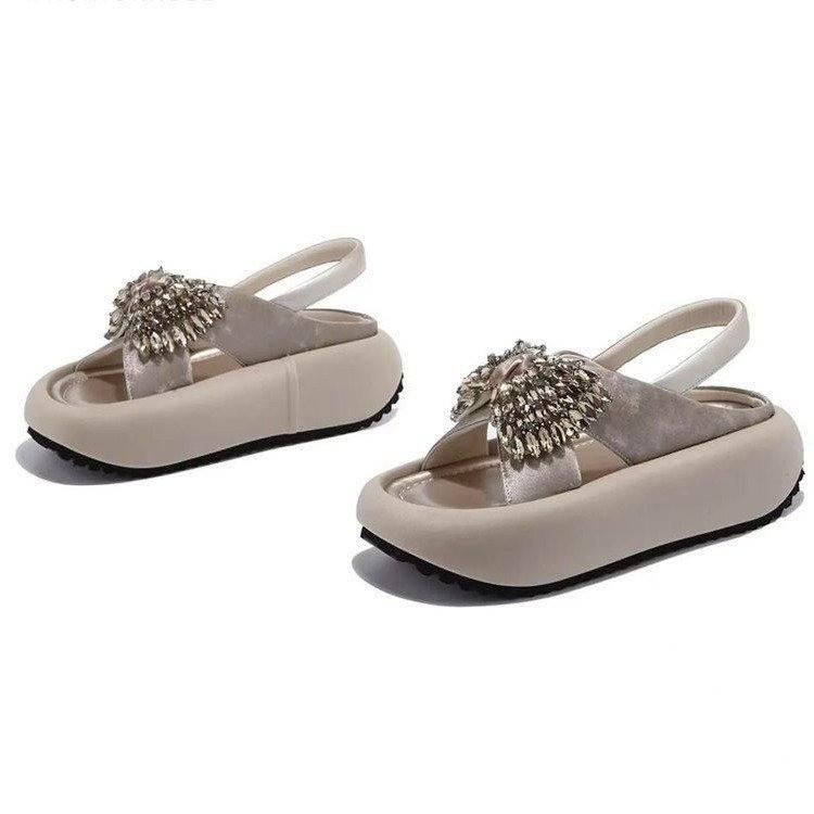 2025 new thick-soled heightening non-slip slippers, wearing bow-tie cool slippers, versatile casual slippers