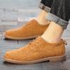 2025 Autumn and Winter Large Size New Low-top Lace-up Men's Casual Small Leather Shoes Youth Trend Shoes Men