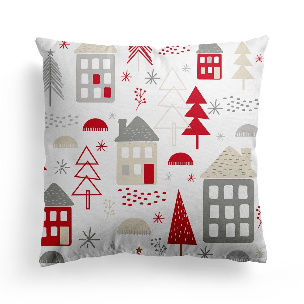New Christmas Pillowcase Christmas Tree Holiday Sofa Pillow Cushion Cover