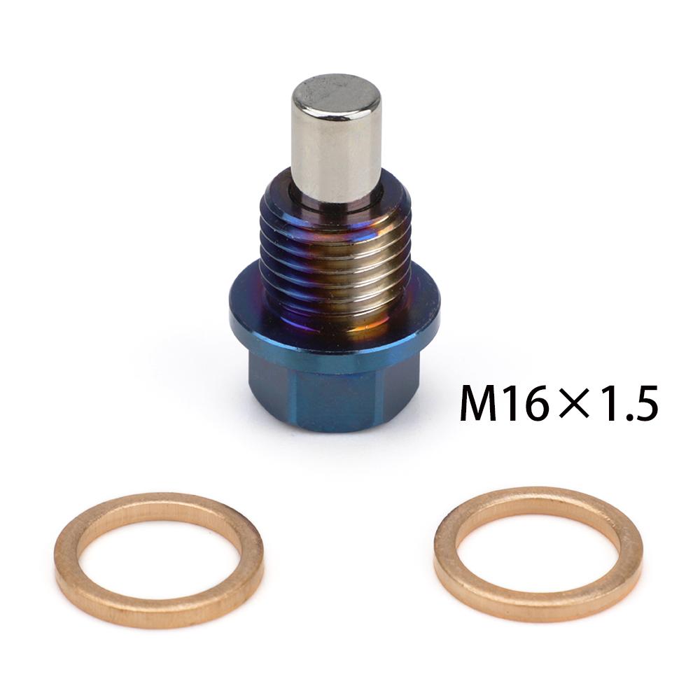 Titanium Alloy M12*1.25/1.5/1.75 M14*1.5 M16*1.5 Engine Dress Up Magnetic Oil Drain Plug Package Oil Sump Drain Plug Nut