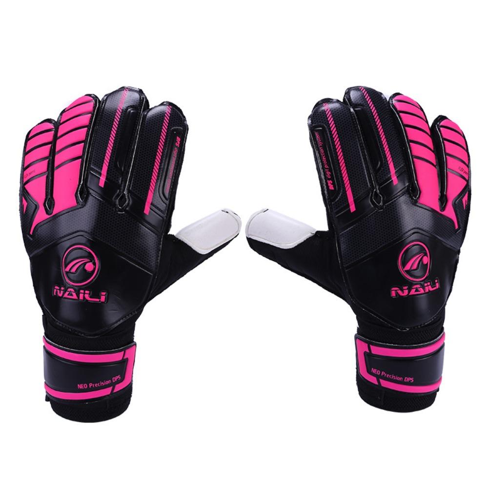 

Thickened Goalkeeper Gloves Anti Slip Game Goalkeeper Gloves Kids Football Goalie Gloves Soccer 8 красный