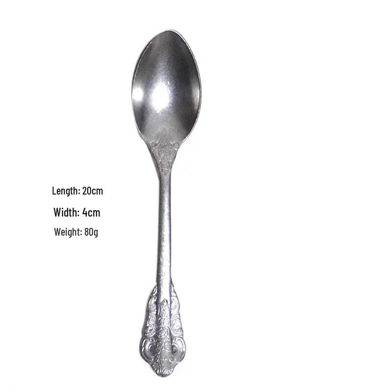 

304 Stainless Steel European Retro Dining Spoon Set