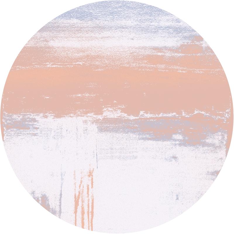Minimalist Style Bedroom Decor Round Carpet Gradient Color Carpets for Living Room Washable Lounge Floor Mat Home Anti-slip Rug