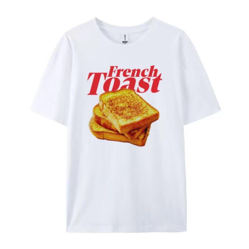 

Women Y2k French Toast Graphic Tees Aesthetic Streetwear Tops Retro Breakfast TShirt Cute Foodie Shirt Unisex Fashion Clothes S