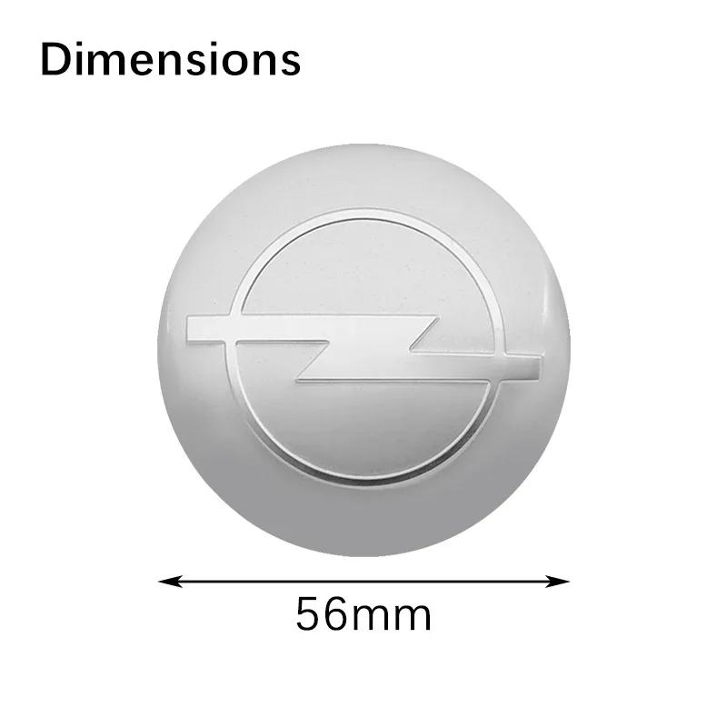 4 pezzi 56mm 56mm logo 3D emblema auto Copricerchi Centro Mozzo auto Cerchione refit antipolvere coperture adesivo accessori styling Per Opel