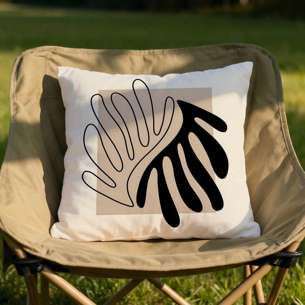 

Classic Modern Flowers Cushion Cover Soft Reversible Durable Pillow Cover MultiScene Use for Home Car Daily Comfort 30X30cm