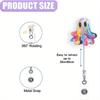 Cute Ghost Retractable Badge Reel, Perfect Halloween Accessory for Nurses, Teachers, and Office Staff.