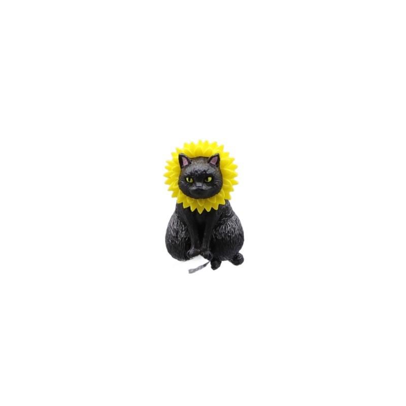 Black Action Cat Figure Cartoon Model Toy Decoration Doll Children Ornament Gift