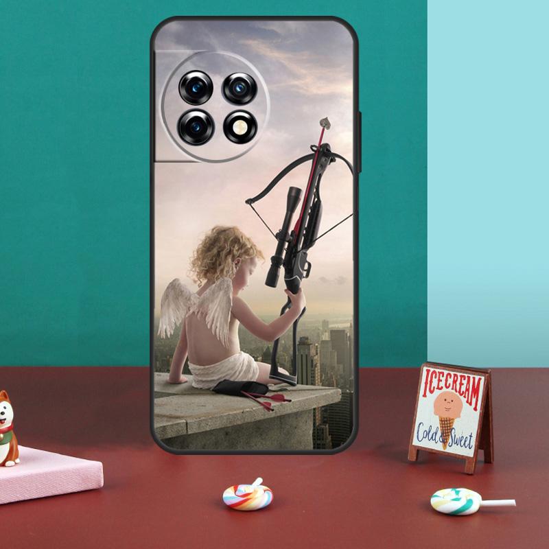 Angel Cupid Art Paint Case For OnePlus 13T 10T 8T 10R 12R 13R 15 13 12 11 10 9 Nord 5 CE 2 3 4 Lite N20 N30 Cover