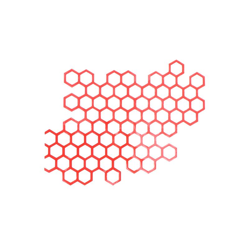 

15.4X12.2 см наклейки на автомобиль в виде сот открытого стиля, крутые модифицированные наклейки на задние фонари для электромотоциклов, наклейки на автомобиль в форме сетки красный