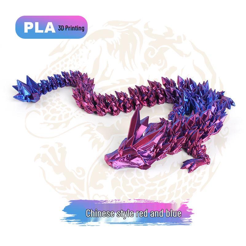 3D Printed Chinese Dragon Egg Ornament Toy Figurine Gift Craft