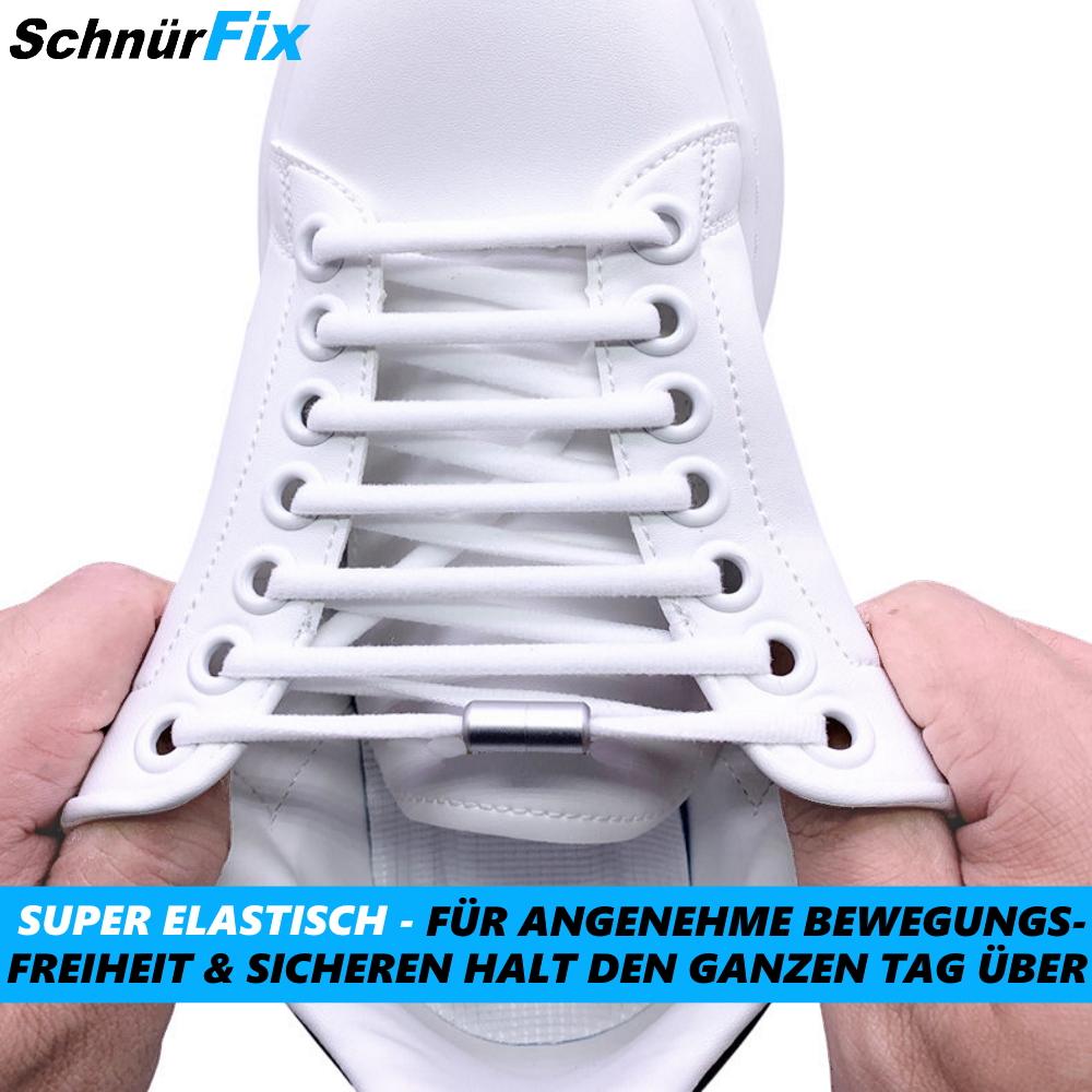 SCHNÜRFIX Lisser Hurtigfeste uten knyting Skolisser Elastiske flate