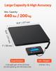 Digital Postal Scale, 10 g/100 g Dual Accuracy, 200 kg Commercial Weight Scale with Hold/Tare Function & LCD Display, Fit for Packages, Postage,