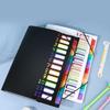 12 Pocket Expandable File Folder Letter Size Document Organiser Expanding File Organiser Sorting Folder Elastic Closure