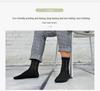 Men's Mid-Calf Casual Jacquard Socks - 5 Pairs Gift Box for Autumn/Winter