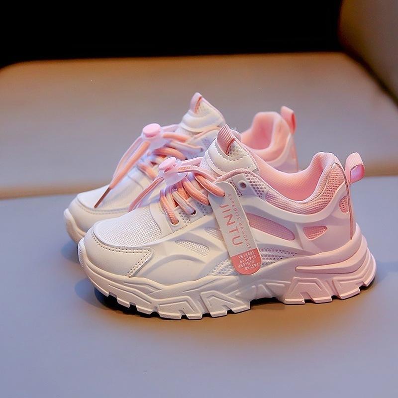 Kinder Sommer Atmungsaktive Mesh-Sneaker Unisex Mode Farbverlauf Dad Shoes Leichte Freizeit-Laufschuhe Für Jungen Und Mädchen