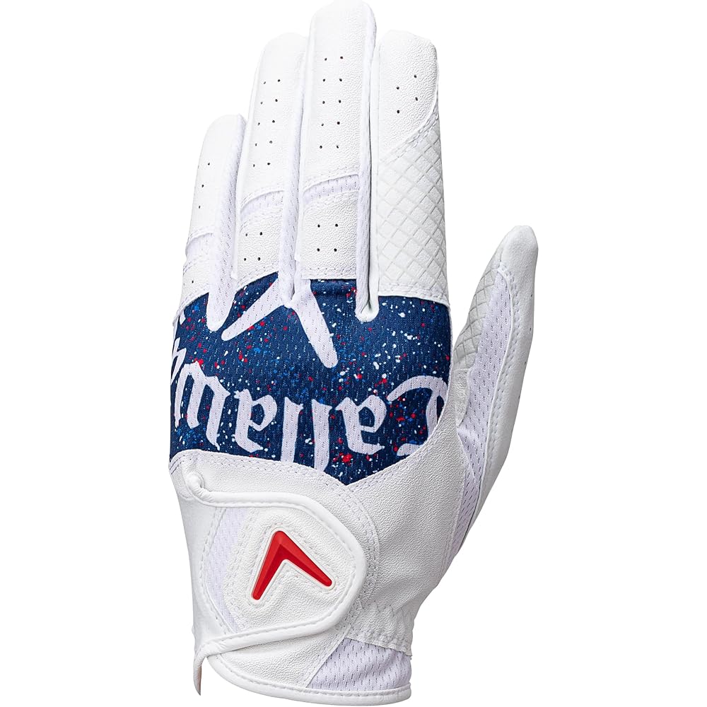 

Callaway Graphic Golf Glove Left Hand White/Blue 25cm Men s