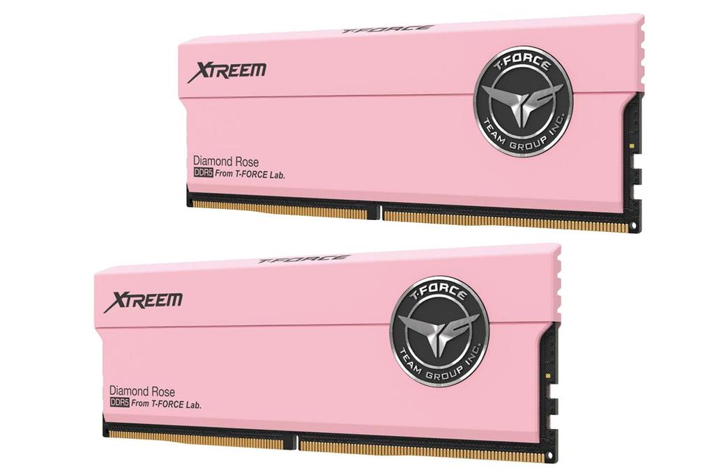 Team DDR5 XTREEM Serie Diamond Rose Desktop-Speicher EXPO-kompatibel Übertaktungsspeicher Offizielle Garantie in Japan 6000Mhz(PC5-48000) 16 GB x 2(32GB Kit)