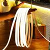 Super Bright 220V COB LED Strip Light with Switch EU Plug Waterproof Flexible Neon Tape Ribbon for Kitchen Bedroom Cabinet Room Home Decoration