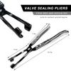 Car Valve Seal Pliers, 27cm/10.5in Valve Stem Seals Removal Tool with Ergonomic Grip, Narrow Access Oil Seal Pliers for Motorcycle ATV Small Engine