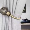 1Pcs New Large Stylish Curtain Hold Back Metal Tie Tassel Arm Hook Loop Holder U Shaped Round Window Wall Decoration Hanger 2023