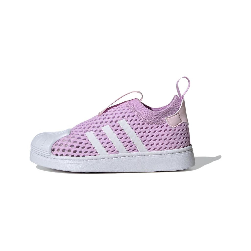 adidas Originals Superstar 360 2.0 Strapazierfähig Atmungsaktiv Low-Top Kinder Skateschuhe Kinder Sneaker Lila JH6372