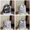 Butterfly Flower Cherry Print Casual Womens Backpack With Large Capacity For Daily Use