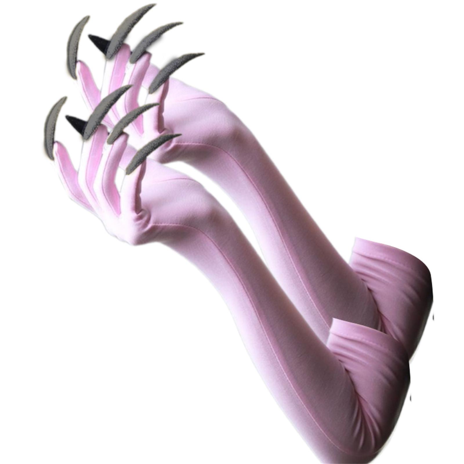 

Панк Рукавички з Довгими Нігтями Темна Серія Косплей Рукавички Еластичні та Дихаючі Для Хелловін Вечірок Костюмні Аксесуари 24