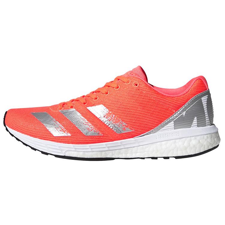 New Adidas Adizero Boston 8 'Orange White' Women's