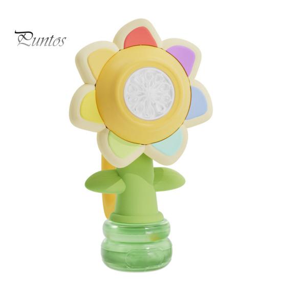 Colorful Flower Bubble Machine Dancing Light-up Flower Bubble Maker Summer Outdoor Handheld Automatic Bubble Blower Toy Toddlers Boys Girls Gift
