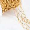 1Meter Stainless Steel Gold Plated Link Chain for Needlework DIY Men Necklace Bracelet Jewelry Making Materials Supplies No Fade