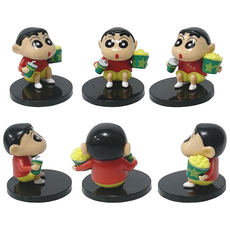 Crayon Shinchan Pvc Figurine Set With Collectible Cartoon Toy For Kids And Fans