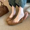 Fashion Bailamos Slip On Women Fur Flats Fashion Elegant Butterfly-knot Autumn Furry Shoes Classics Ladies Comfort Soft Sole Mary Jane S