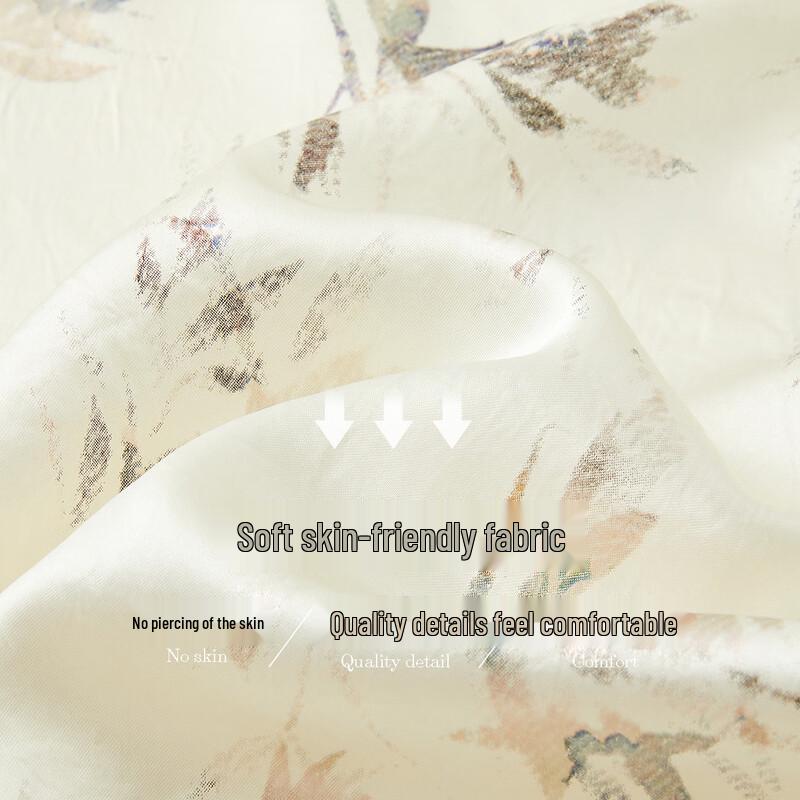 Demana Pearl Luster Acetate Floral Sling Dress