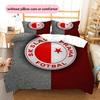 Set Copripiumino Trapuntato Modello SK Slavia Praga Decorazione per la Casa Regalo (1 * copripiumino + 2 * federe senza imbottitura)