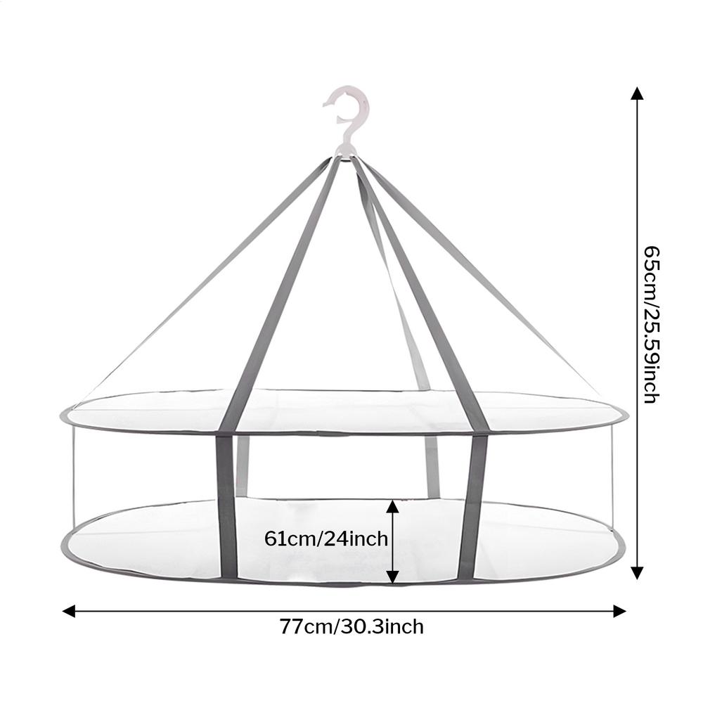 

2 /3 Tiers Folding Laundry Drying Rack Folding Flat Clothes Dryer Rack Mesh Clothes Hanging Dryer For Clothing Socks Sweater
